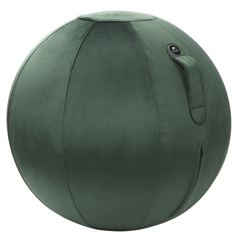 ALBA Zitbal velours smaragdgroen 65cm